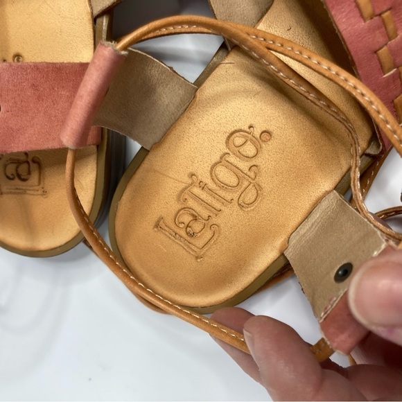 Latigo gem leather sandals lace up size 8 - Picture 5 of 8